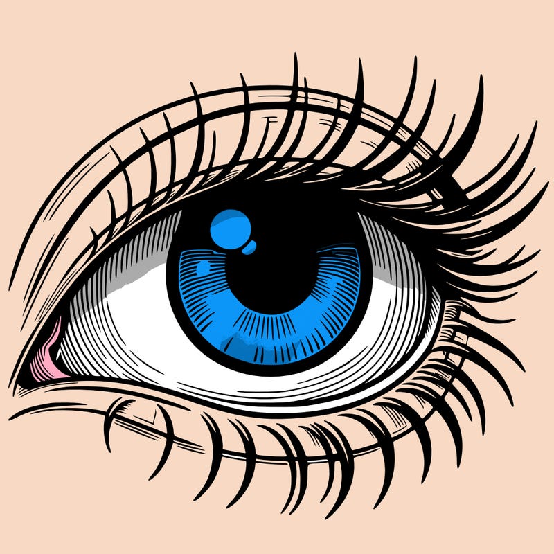blank realistic eye