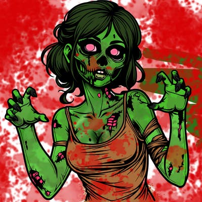 realistic zombie girl