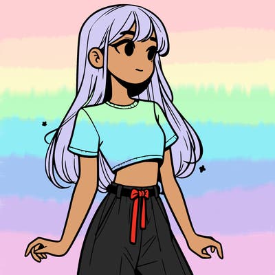 girl in a cute crop top