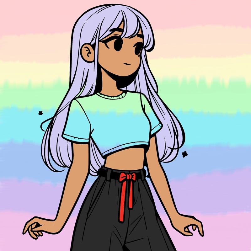 girl in a cute crop top