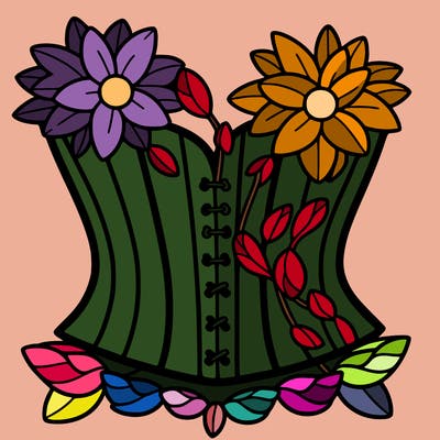 flower corset