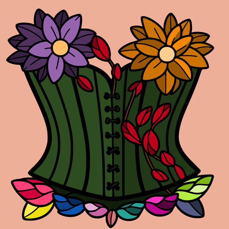 flower corset