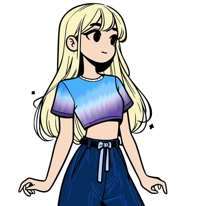 girl in a cute crop top