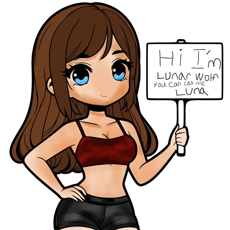 girl in a cute crop top holding a blank sign