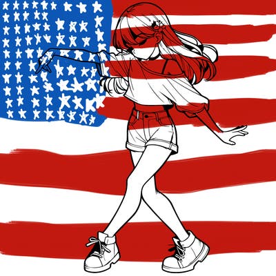 realistic girl danceing