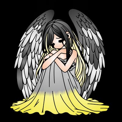 ethereal girl in grief, lonely and heartbroken