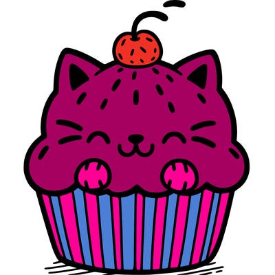 cat cupcake