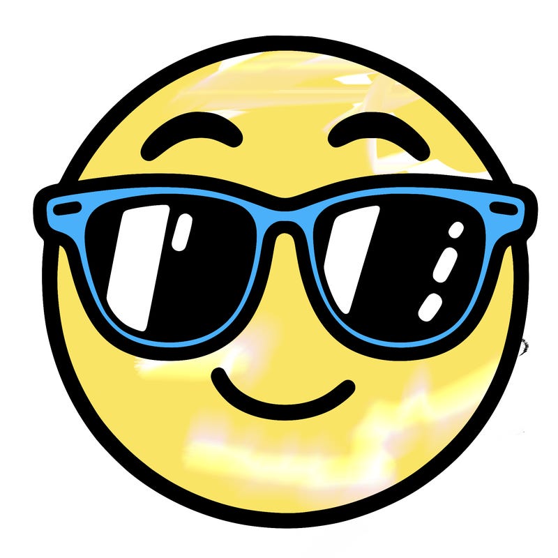 emoji with sunglasses