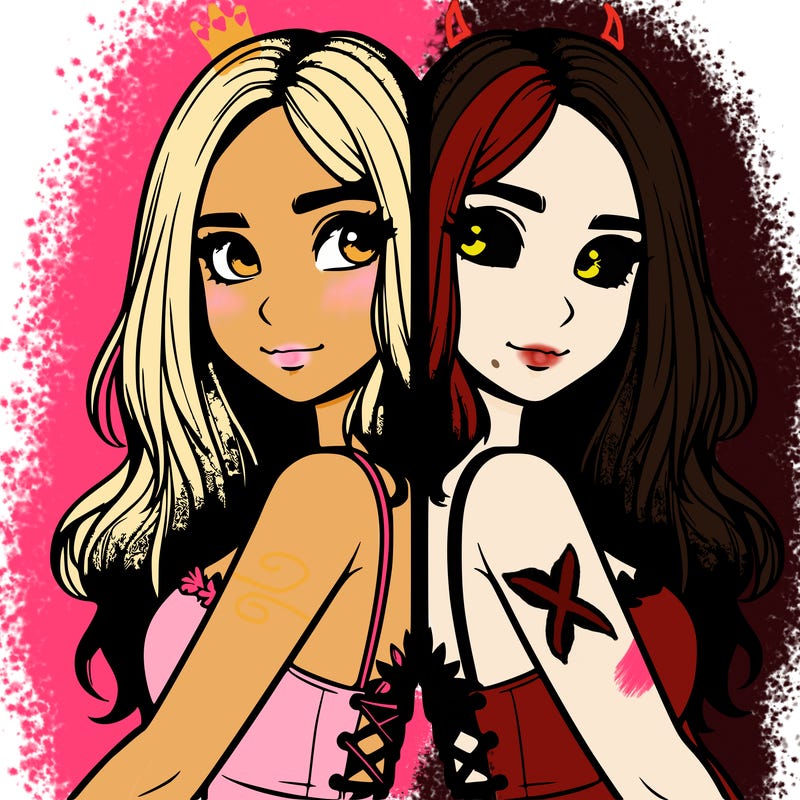 a realistic girl split