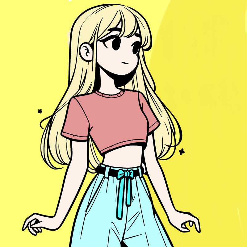 girl in a cute crop top