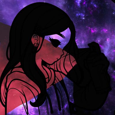 a realistic girl spray painting