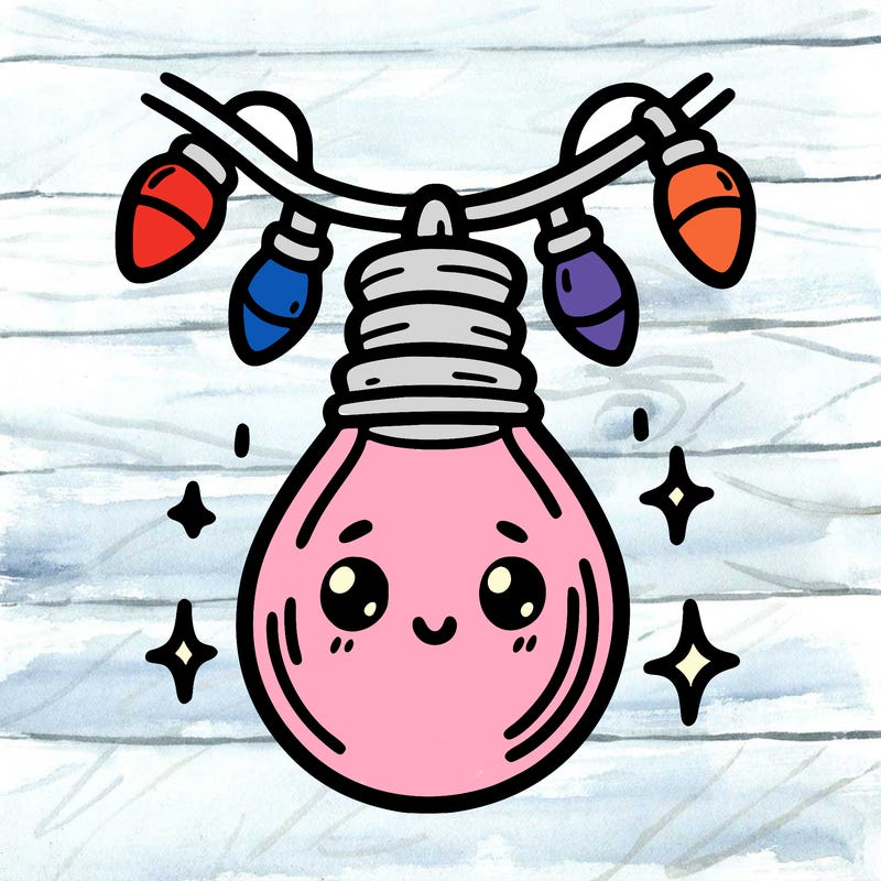 small bulb of a garland