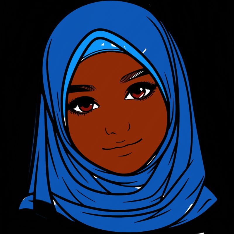 realistic girl with hijap