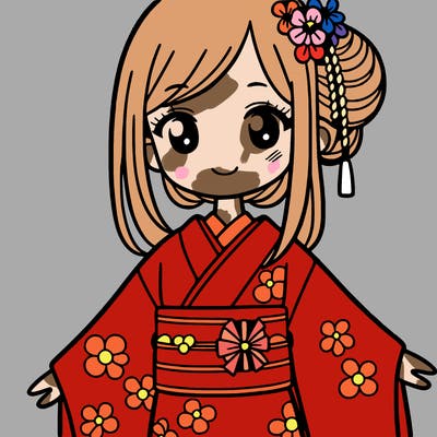 japanese girl wearing a kimono