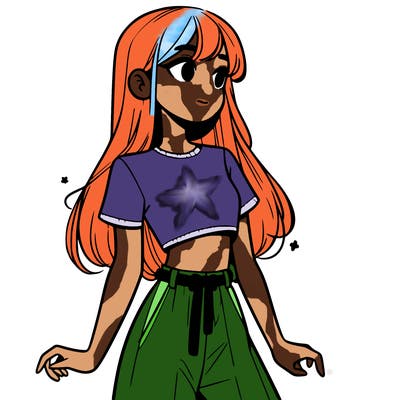 girl in a cute crop top