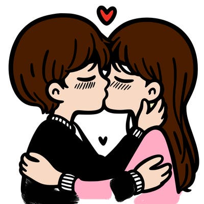 people kissing