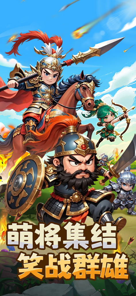 小小三国传-萌萌兵团大作战 - Chibi Three Kingdoms generals on a battlefield