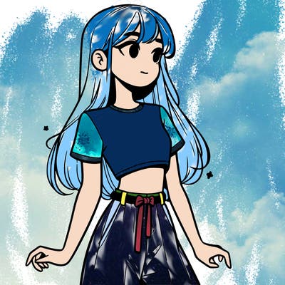 girl in a cute crop top