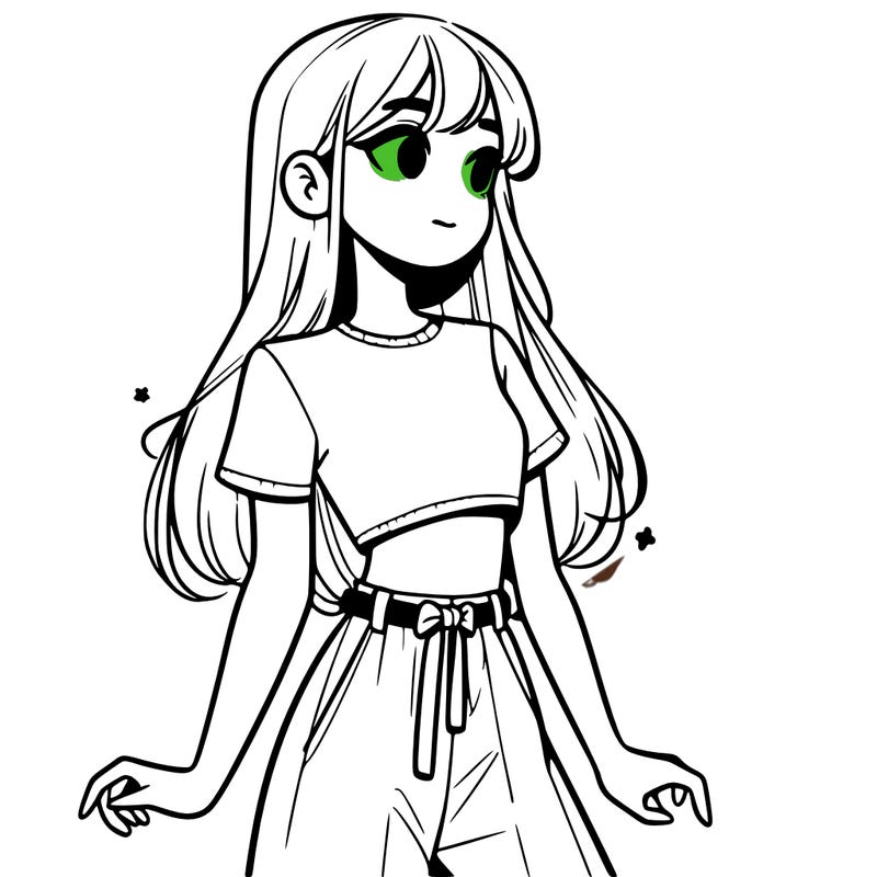 girl in a cute crop top