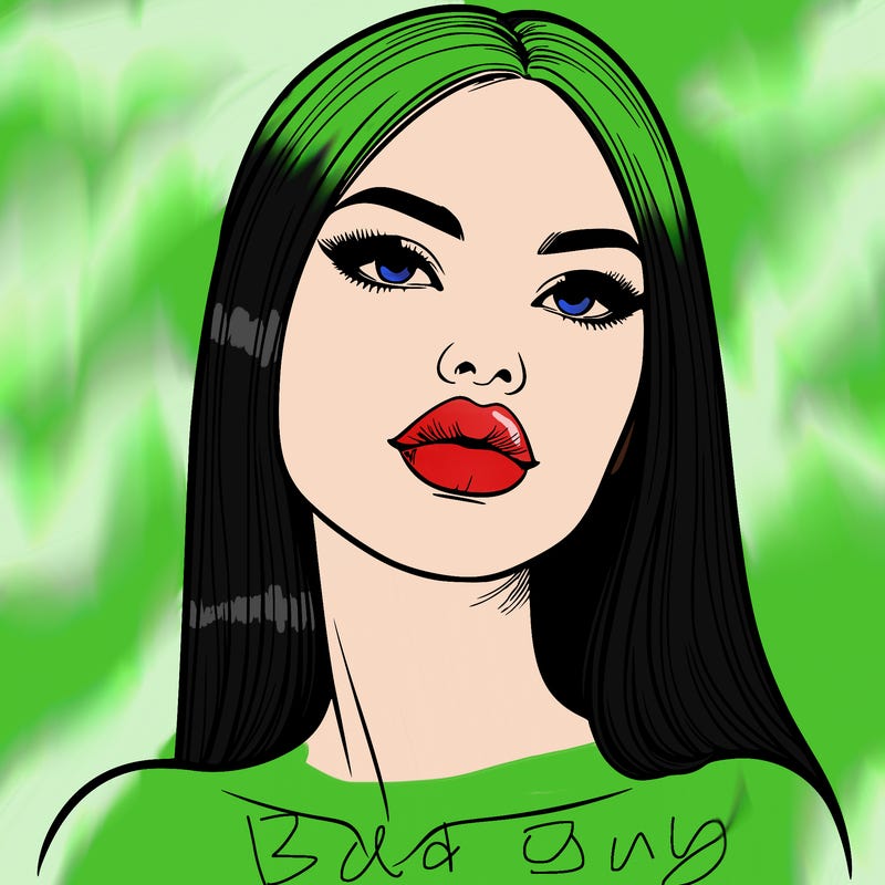 realistic woman with full lips