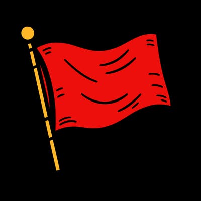 blank flag with straight
