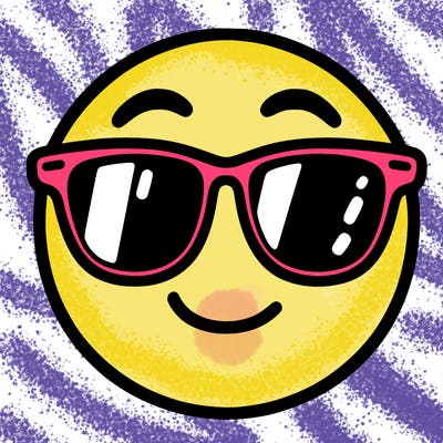 emoji with sunglasses