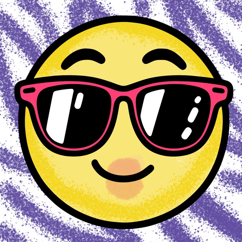 emoji with sunglasses