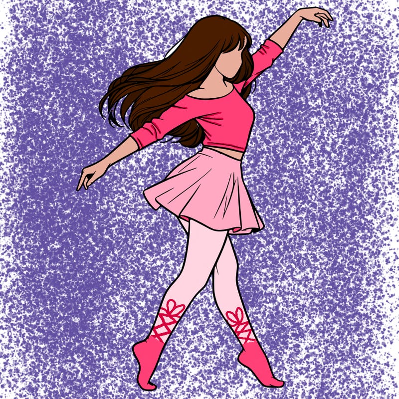 realistic girl danceing
