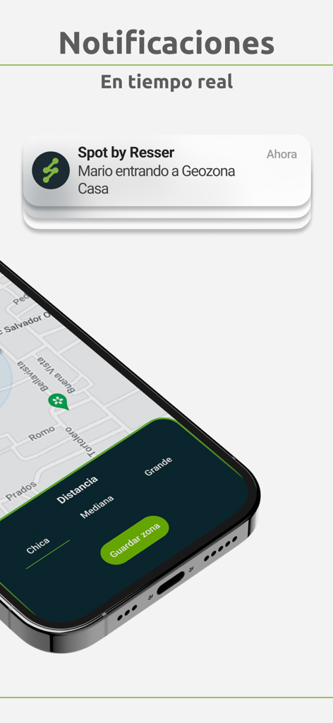 Resser Spot - Real time vehicle tracking notification and geofence settings in the Resser Spot app