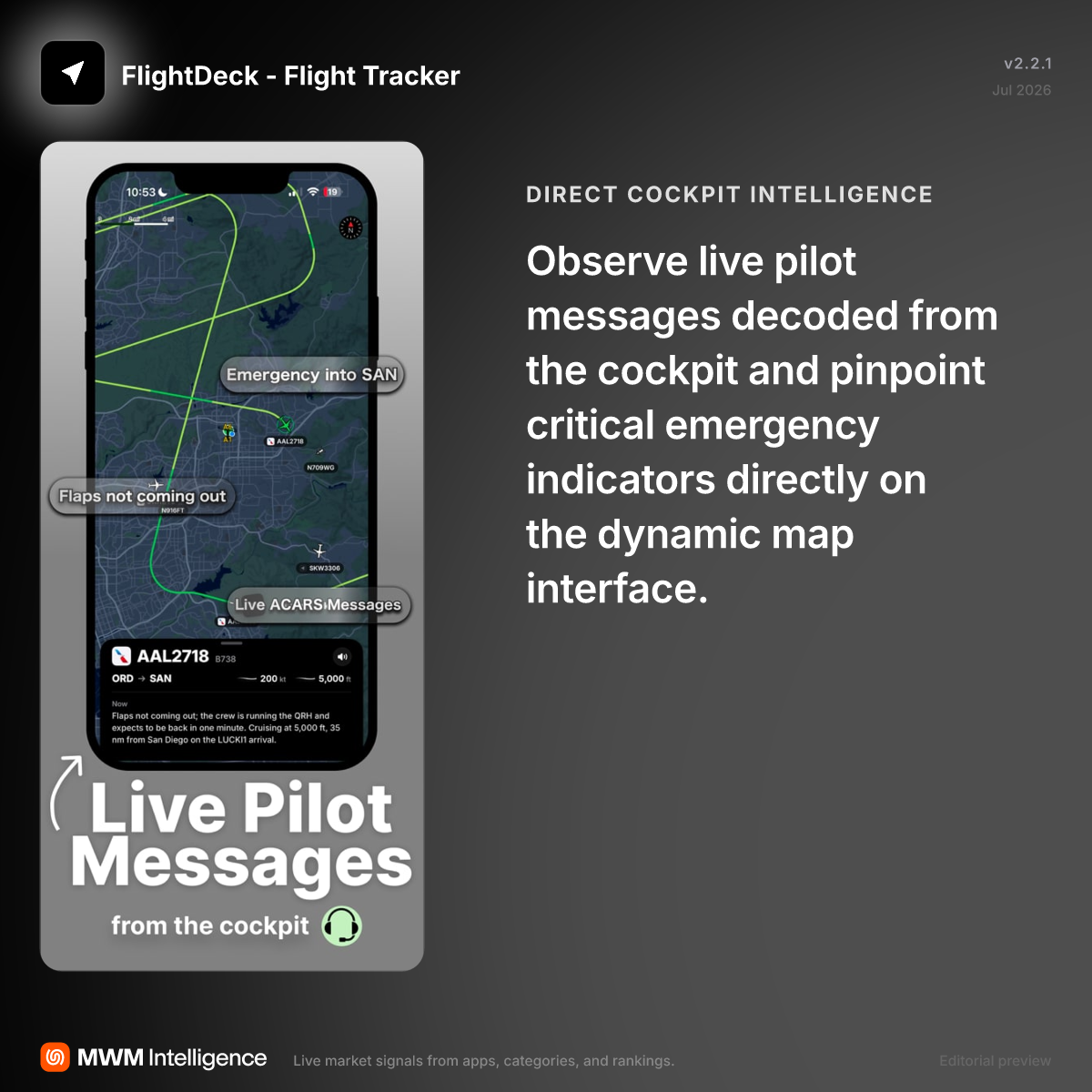 FlightDeck - Flight Tracker - Travel App | MWM