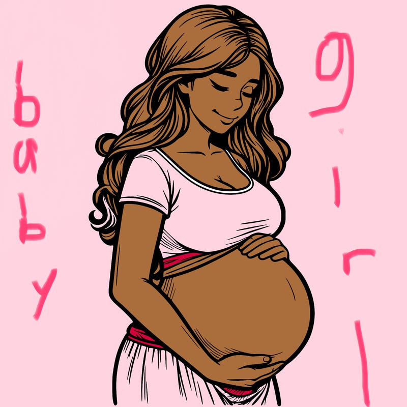 woman heavily pregnant realistic