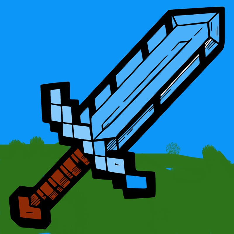 a minecraft sword