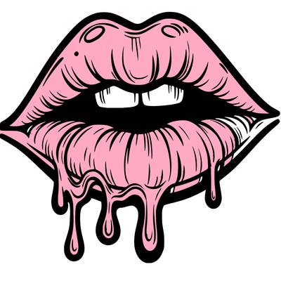 lips that look realistic and drip