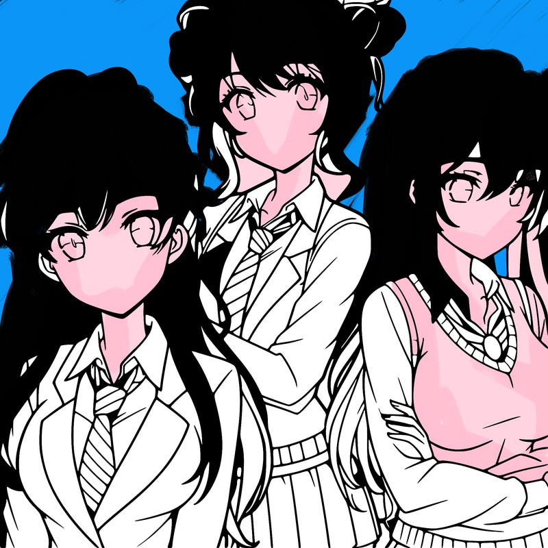 anime girls teenagers