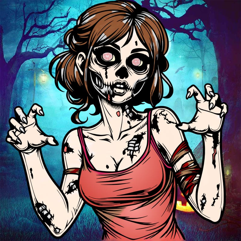 realistic zombie girl