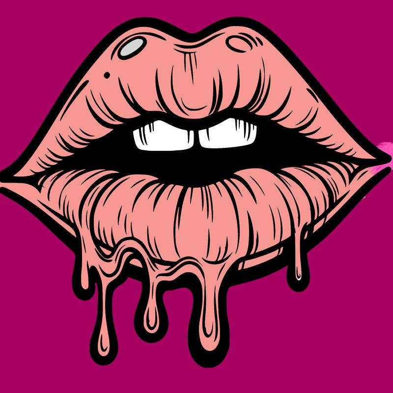 lips that look realistic and drip
