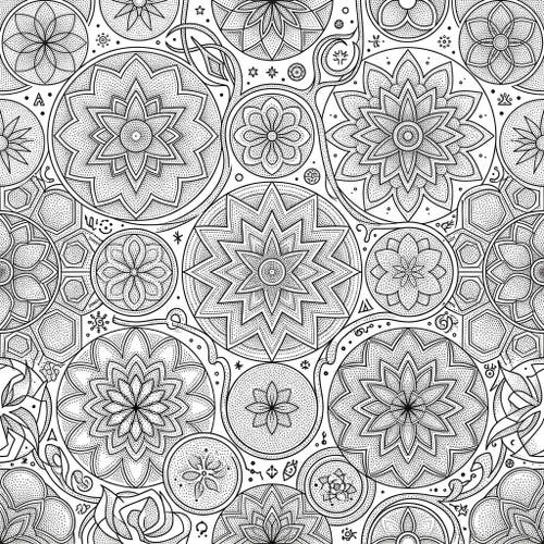 Dot Work Geometric Patterns