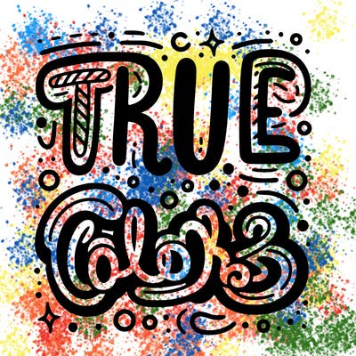 "true colors" written