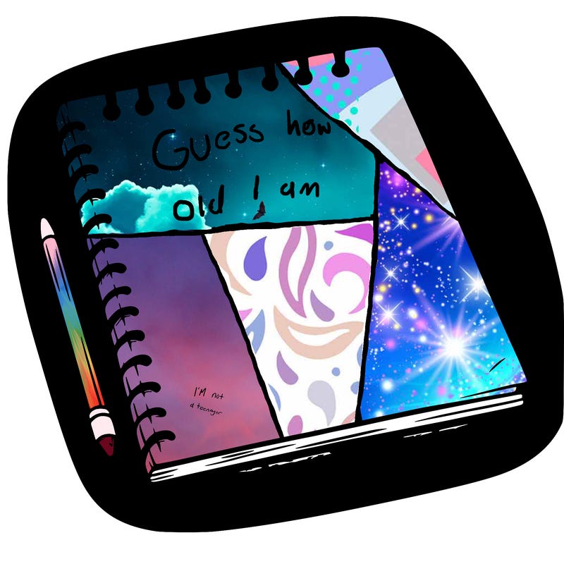 a blank sketch pad