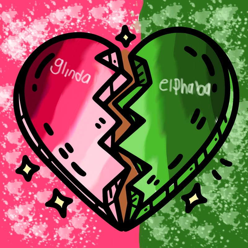 split in half heart