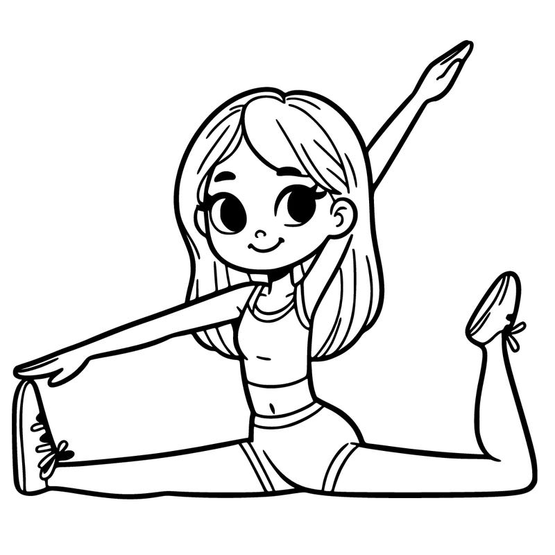 girl doing the splits