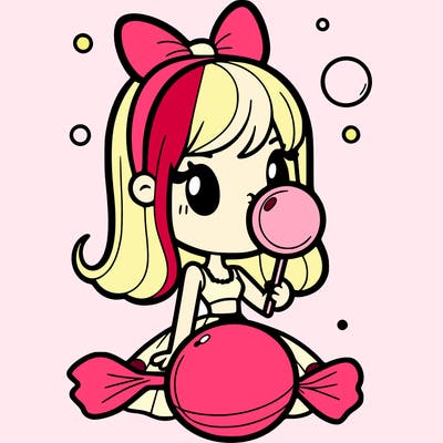 bubble gum girl