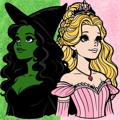 'elphaba and glinda (realistic)