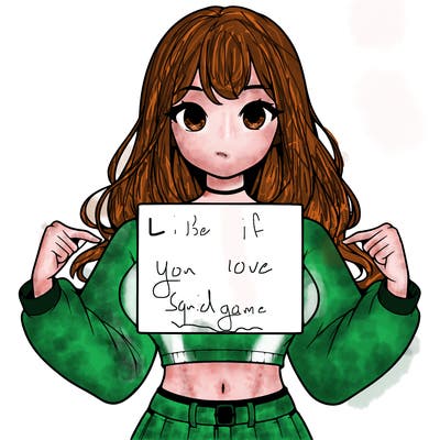 girl holding a blank sign in a long sleeve crop top