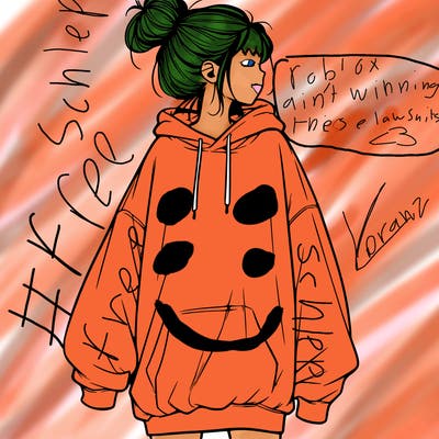 realistic girl with a oversized sweatshirt on and a bun