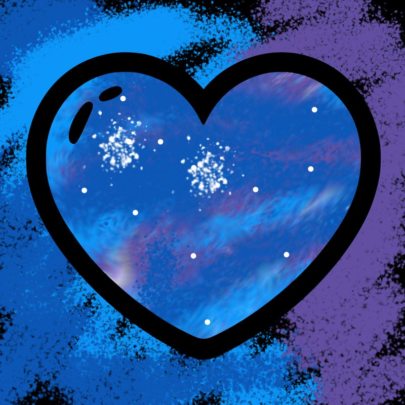 a blank heart