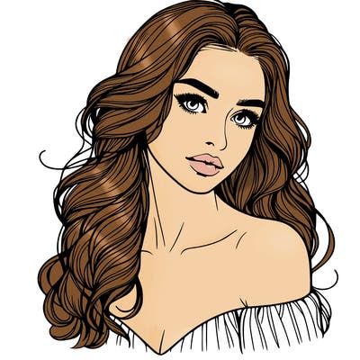 beautiful realistic girl