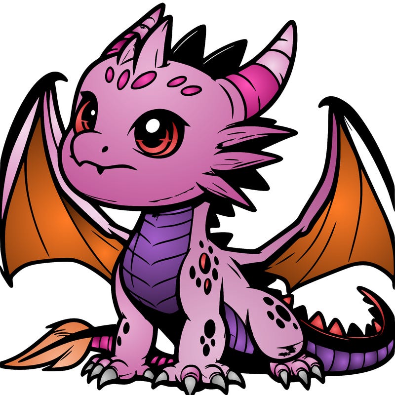 fierce baby night dragon