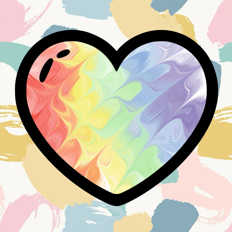 a blank heart