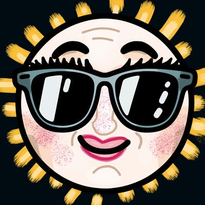emoji with sunglasses
